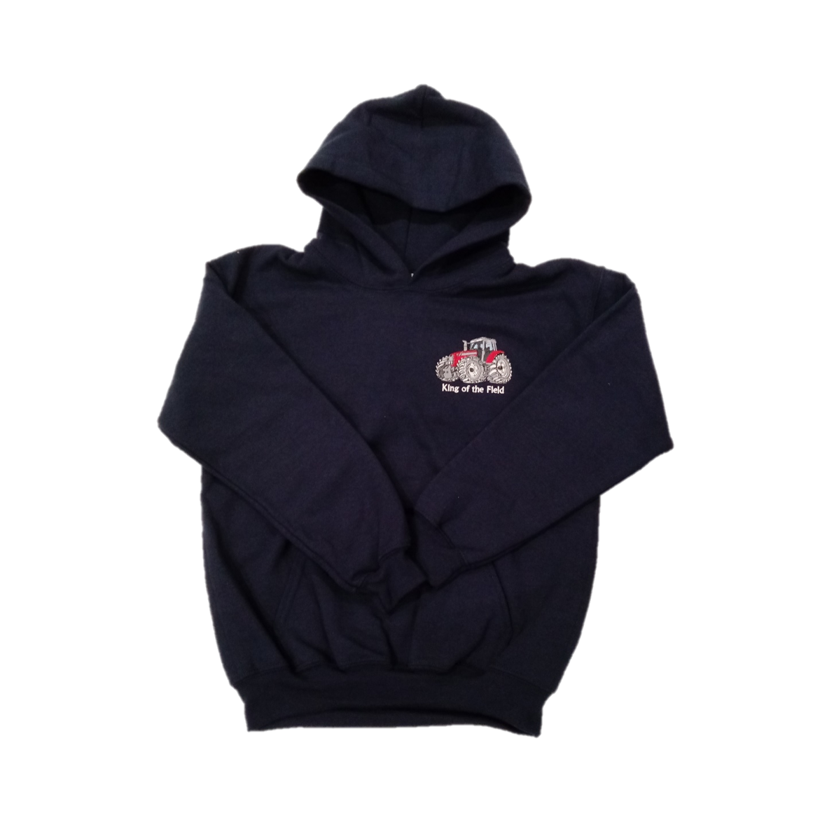 CHILDRENS NAVY HOODY WITH LOGO - McCabe Feeds