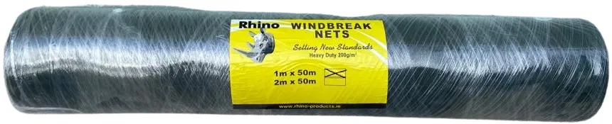 Rhino wind breaker green 2m x50m 200gm2